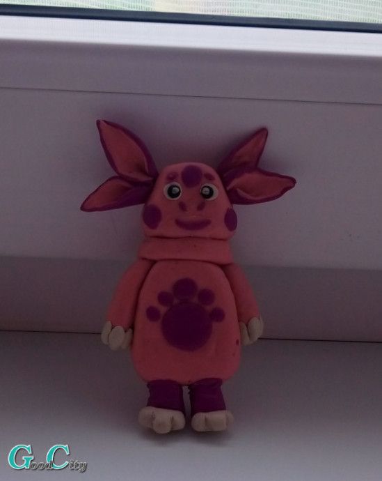 Как сделать Лунтика из пластилина