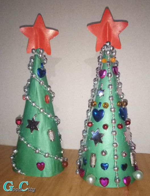 Новогодняя елка из бумаги своими руками